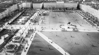 LYON-Place Bellecourt vue d'en haut