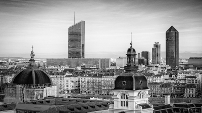 LYON-Vue sue les toits